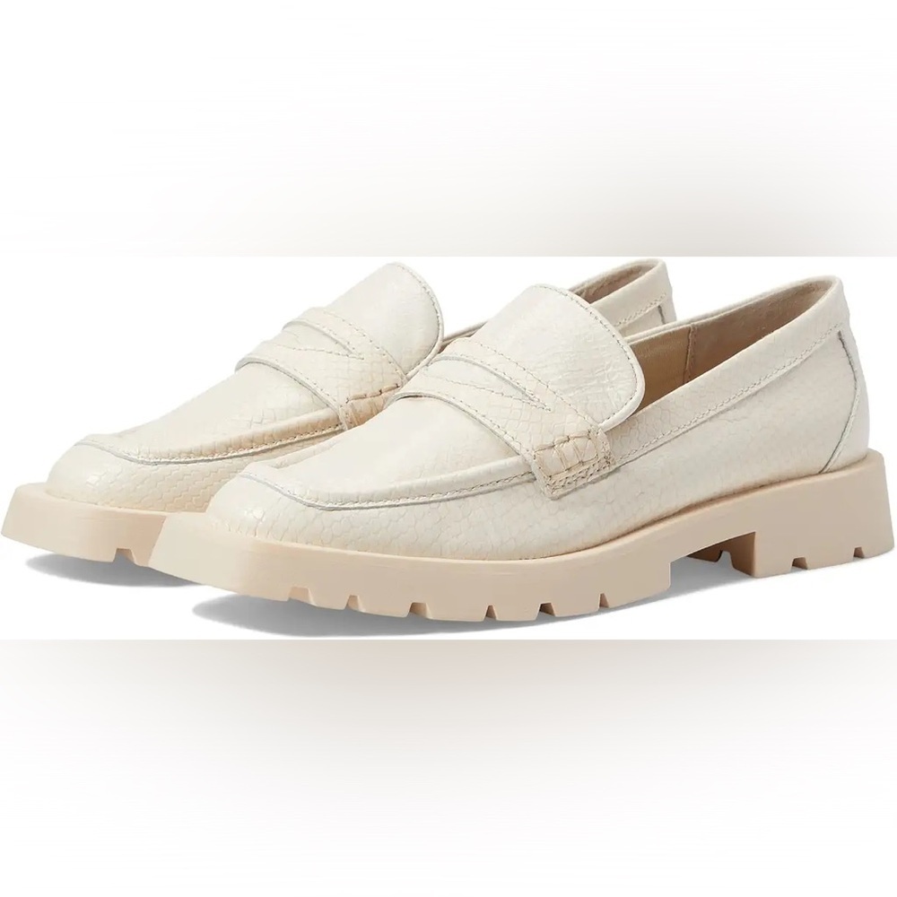 Dolce Vita Elias Ivory Leather Chunky Loafers​